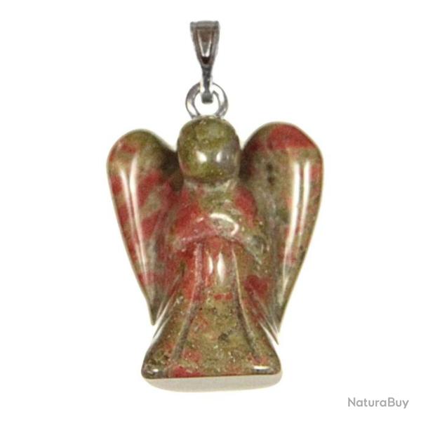 Pendentif ange en unakite