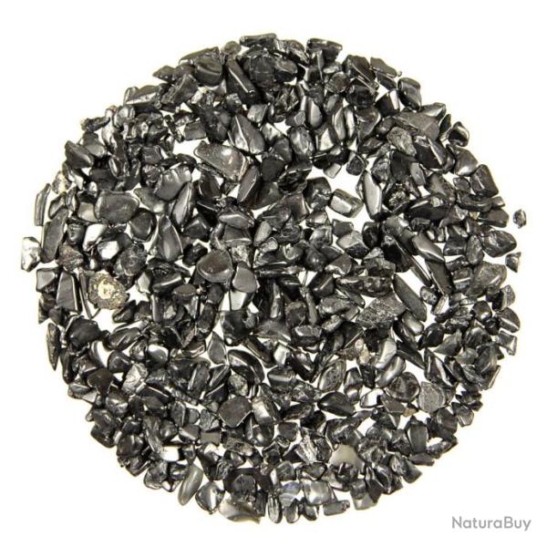 Mini pierres roul�es tourmaline noire - 2 � 8 mm - 100 grammes