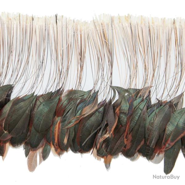 Plumes fouet queue de coq demi bronze - Enfiles 20 cm