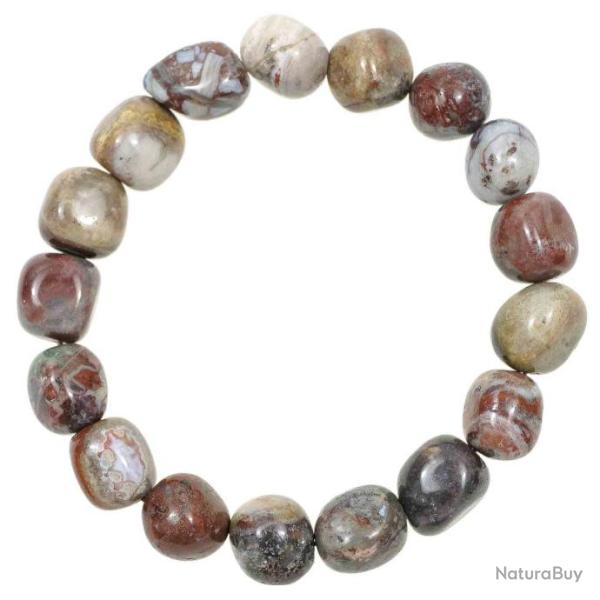 Bracelet en jaspe fleuri - Perles pierres roul�es