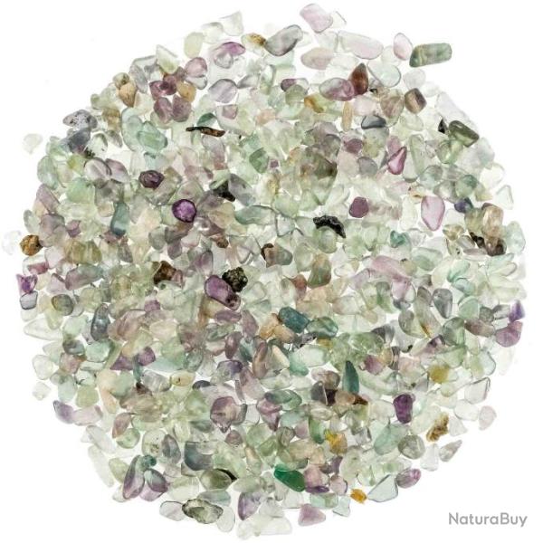 Mini pierres roul�es fluorite multicolore - 5 � 10 mm - 100 grammes