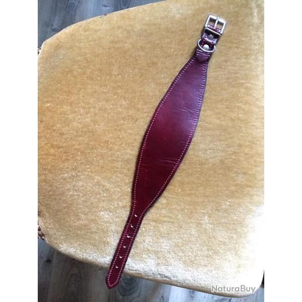 collier l�vrier cuir v�ritable  neuf