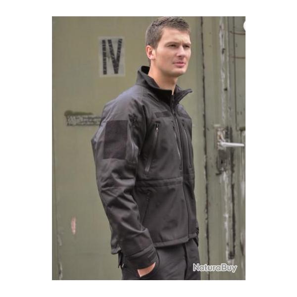 Veste softshell Noire MILTEC (plusieurs tailles disponibles)