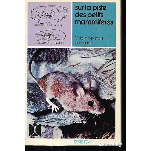 lot 2 livres sur la piste des petits mammif�res et mammif�res sauvages , amphibiens reptiles
