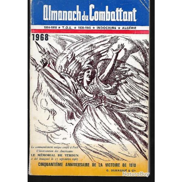 almanach du combattant 1968 cinquanti�me anniversaire de la victoire de 1918