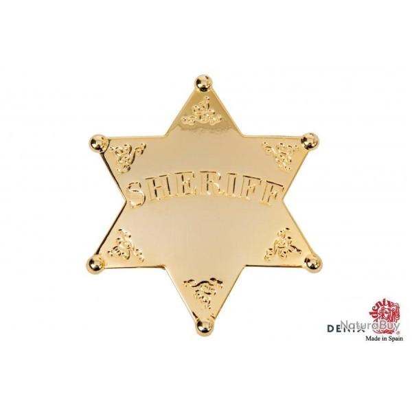 Etoile de shriff Gold 6 pointes