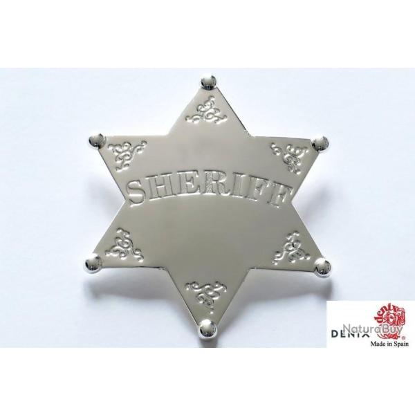 Etoile de sh�riff Sliver 6 pointes