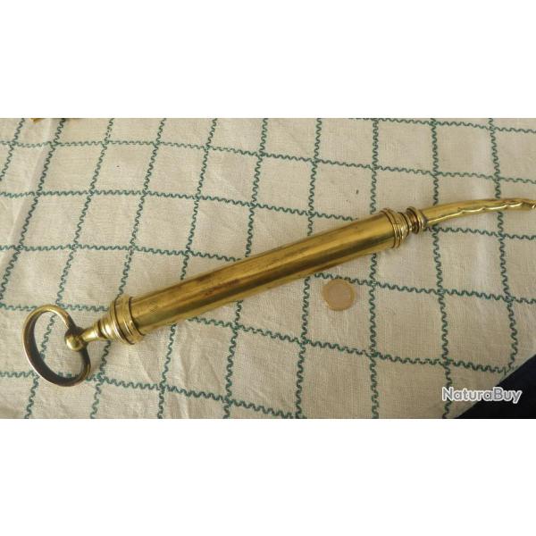 POMPE A GRAISSE EN LAITON ANCIENNE