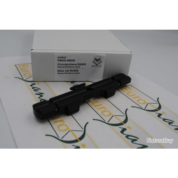 Embase Dentler Basis� simple pour rail weaver/Picatinny short (court de 60mm entre les barrettes)