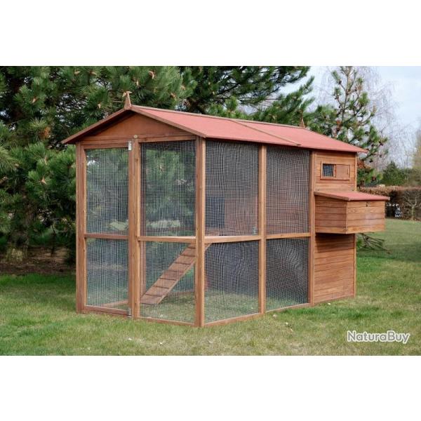 Poulailler 10-12 poules abri caille clapier pintade enclos grand poulailler coq cielterre-commerce