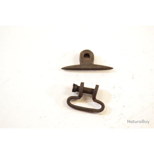 Anneau de crosse / grenadi�re souder pour carabine de collection ou fusil de chasse ancien (P)