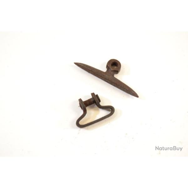 Anneau de crosse / grenadi�re souder pour carabine de collection ou fusil de chasse ancien (Q)