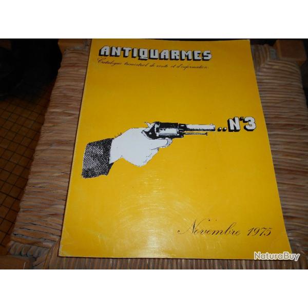 Livre ANTIQUARMES N 3 de novembre 1975