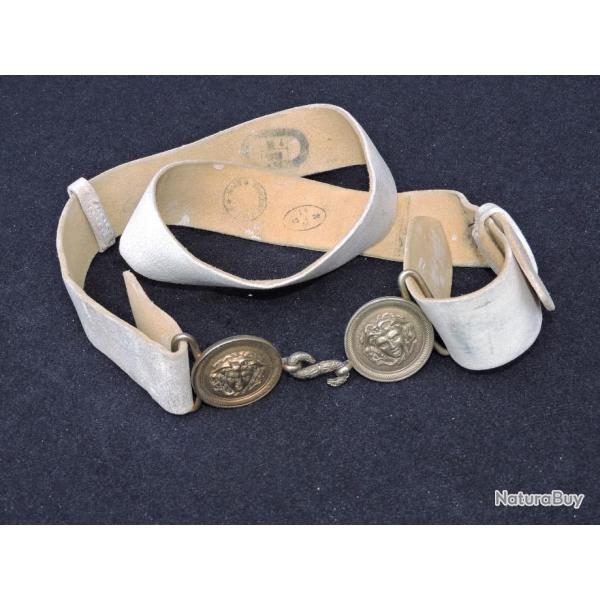 RARE CEINTURON GENDARMERIE EN BUFFLE BLANC dat� 1926 !!!!!   #.5
