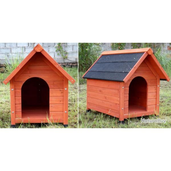 Niche chien TAILLE 1 abri chien cabane en bois niche en bois cielterre-commerce