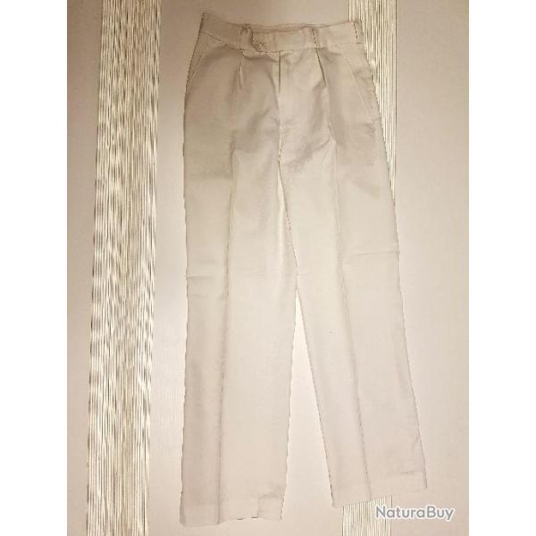 Pantalon blanc crmonie MARINE NATIONALE Original Franais
