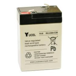 Pile rechargeable 6V, 4 Ah, 70 x 45 x 105mm