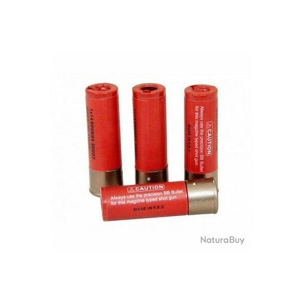 Pack 4 cartouches fusil � pompe franchi ASG