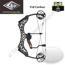 GEARHEAD ARCHERY Pro Series T18 CARBON Arc compound en carbone ultra compact et l&eacute;ger de 18 pouces d