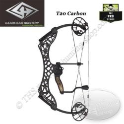 GEARHEAD ARCHERY Pro Series T20 CARBON Arc compound en carbone ultra compact et l&eacute;ger de 20 pouces d