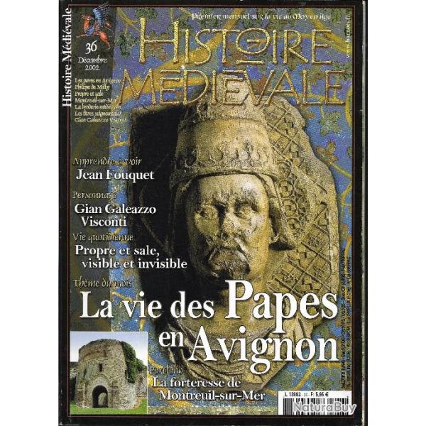 histoire m�di�vale n�36 la vie des papes en avignon, philippe de milly ou de naplouse, broderie m�di