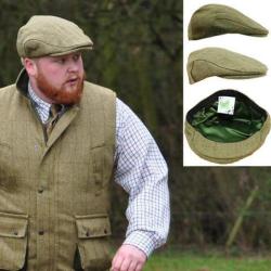 Casquette en tweed plate clair