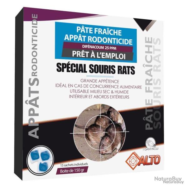 Raticide/souricide p�te fraiche dif�nacoum150g