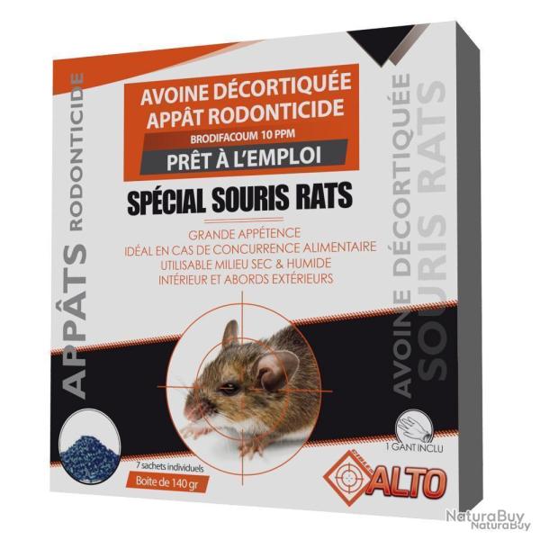 Raticide/souricide avoine brodifacoum 140g
