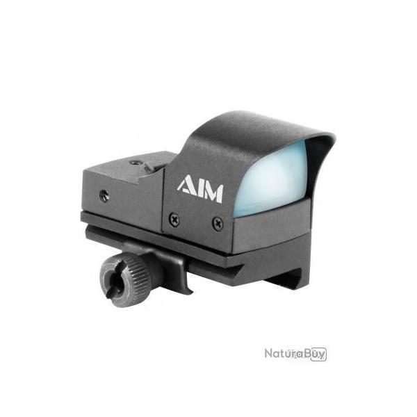 Point rouge lumineux rouge Tactical 1X23MM avec r�gulateur d'intensit� automatique - AIM Sports