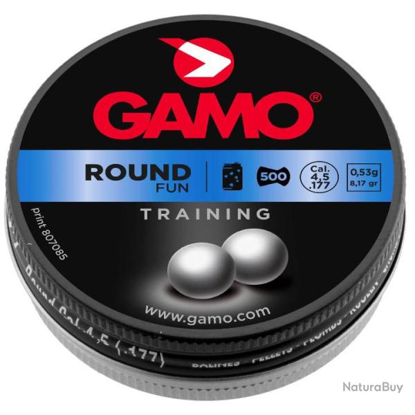 Plombs ROUND FUN 4,5 mm - GAMO  BOITES 500