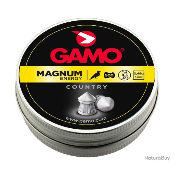 2 Boites de Plombs Gamo Magnum Energy cal. 4.5 mm  BOITES 500