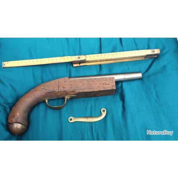 Pistolet 1822 poudre noir AN XIII grand modle  terminer pr XX