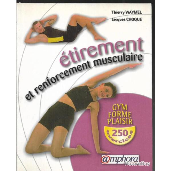 �tirement et renforcement musculaire et abos fessiers , sport remise en forme , gymnastique 2 livres