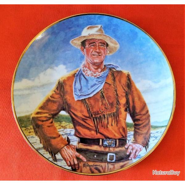 Assiette commemorative john wayne Ann�e 80-90