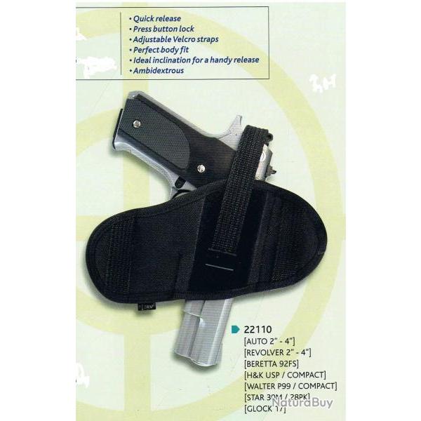 holster �tui en Cordura 22110 auto r�v Beretta HK WALTHER STAR GLOCK