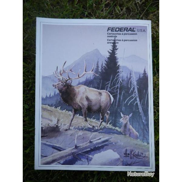 catalogue munitions  balle Federal USA