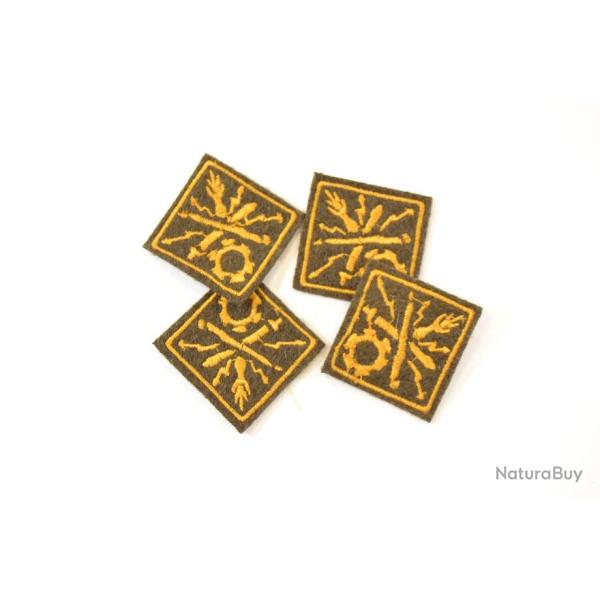 Patch attribus specialiste insigne de bras cadre or Fran�ais deuxi�me guerre mondiale France WW2WWII