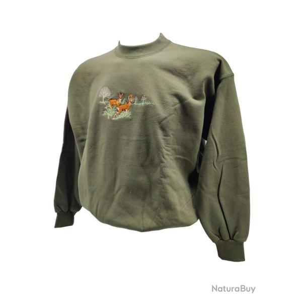 Sweat shirt chasse chevreuil et biche 2