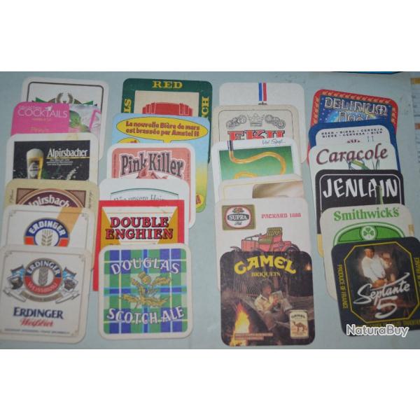 1 lot 24 Cartons de verre a bire sous bock