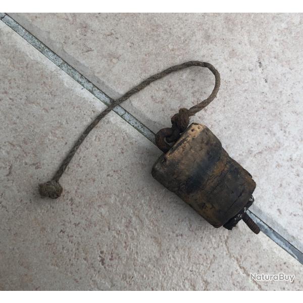 WW1  BOUCHON POUR GOURDE BIDON MOD 1877 EQUIPEMENT INDIVIDUEL POILU 14 18