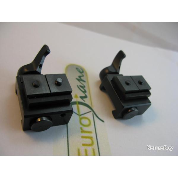Montage Recknagel pour lunette avec rail SR pour Svarowski, Kahles pour rail weaver de 21 mm et rail