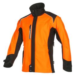 Veste de pluie softshell FUYU 1SW3 ORANGE/NOIR S