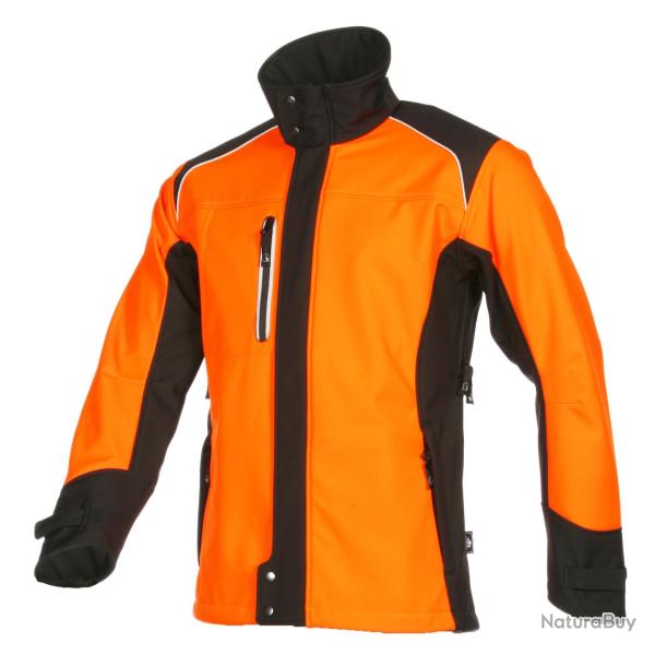 Veste de pluie softshell FUYU 1SW3 ORANGE/NOIR S