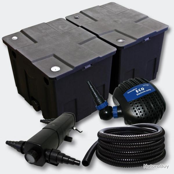 Kit de filtration de bassin Bio Filtre 60000l Pompe �co UVC 24 Watts 4216506
