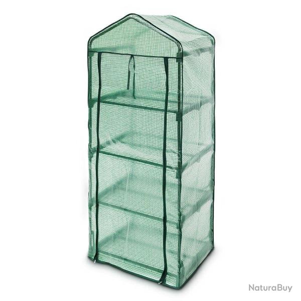 Serre de jardin m�tal 70 x 160 x 50 cm jardinage plante plastique 1613004