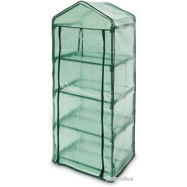 Serre de jardin m�tal 70 x 160 x 50 cm jardinage plante plastique 1613004