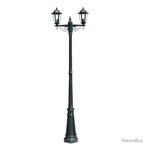 Lampadaire ext�rieur double vert 215 cm luminaire d�coration 2402082