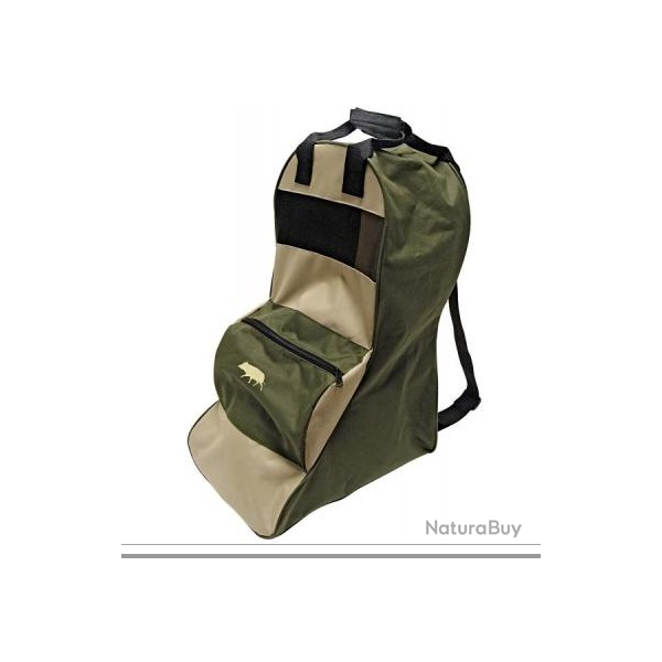 Grand Sac a bottes ..  motif sanglier