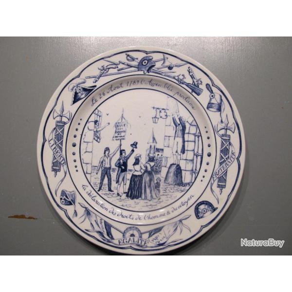 Assiette Lun�ville D�claration des droits de l'homme