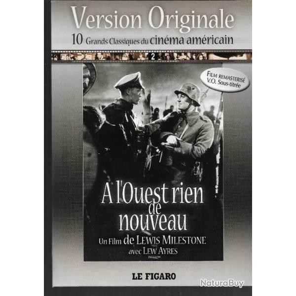 � l'ouest rien de nouveau . erich maria remarque .+ dvd de la version originale de 1930 1914-1918.